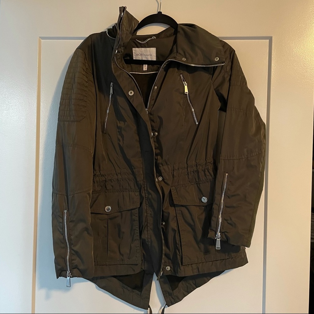 BGBGeneration hunter green raincoat / windbreaker